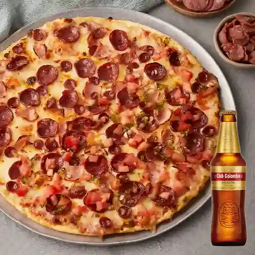 Combo Pizza Piccolo del Mes + Club Col. Dorada 330ml