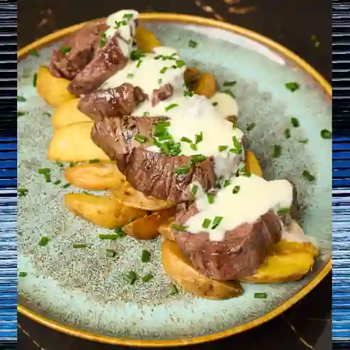 Medallones de lomo en salsa 4 quesos