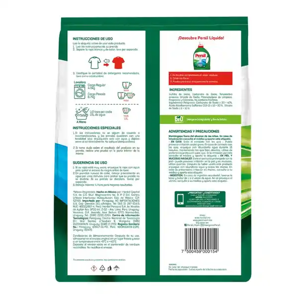 Detergente en Polvo Persil Universal 800 g