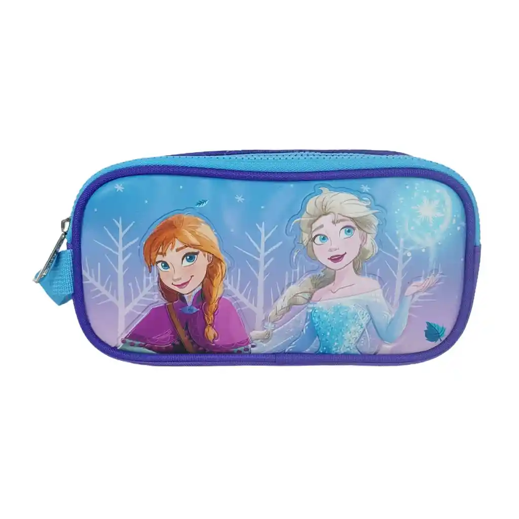 Cartuchera Súper 2 Bolsillos Frozen Ii Ana & Elsa