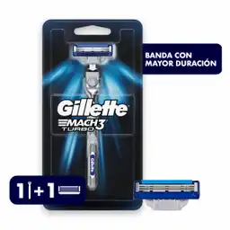 Gillette Máquina de Afeitar Recargable Mach3 Turbo