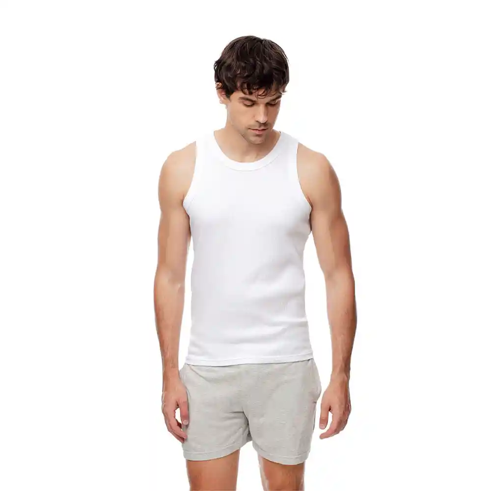 Camisilla Ajustada en Algodón Masculino Arope Gef