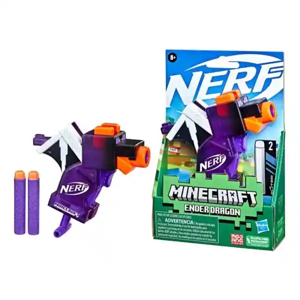 Lanzador Hasbro Nerf Microshots Minecraft Variedad de Modelos