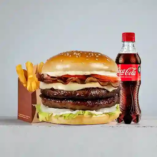 Combo Hamburguesa Doble Carne.