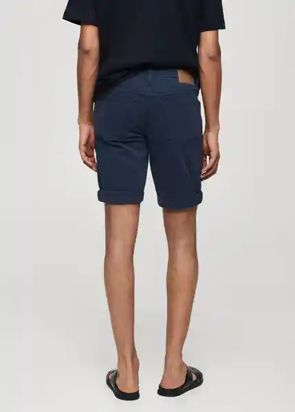 Bermuda Nepto Indigo Talla 40 Hombre Mango