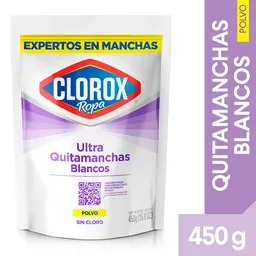 Ultra Quitamanchas Clorox Blancos en Polvo 450 gr