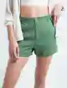  Short Amne Verde Consuelda Oscuro Talla 6 Naf-Naf 