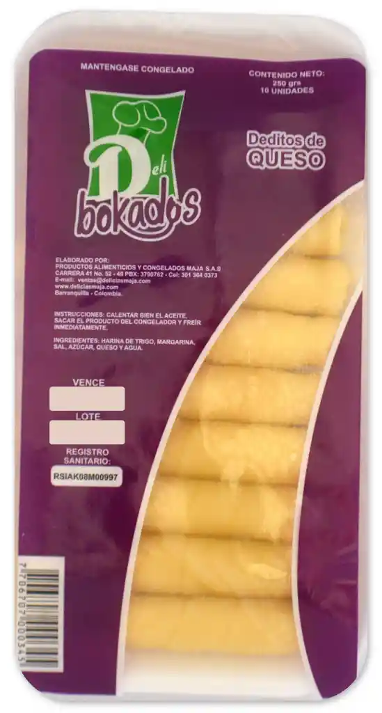  Deli Bokados Snack Deditos De Queso 