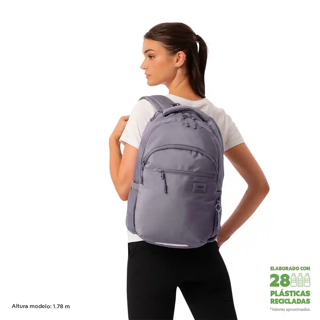 Morral Universitario Porta Pc 15.4" Indo Morado Mujer