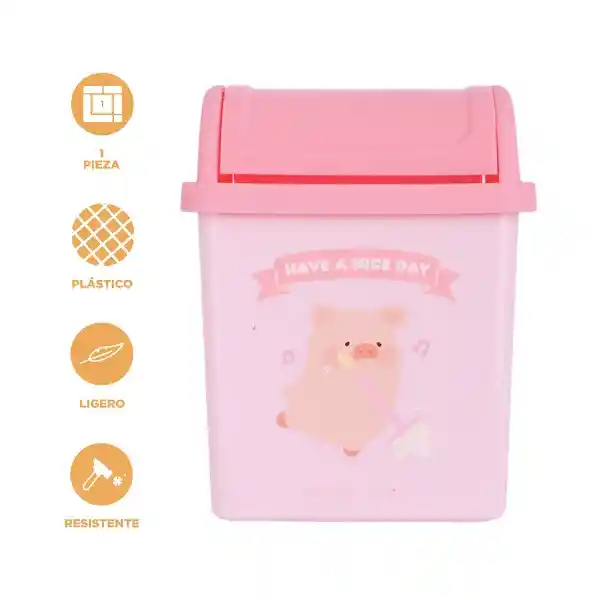 Papelera de Escritorio Serie Lulu The Piggy Miniso