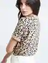  Camiseta Beige Ajonjoli Medio Talla M 402E005 Naf-Naf 