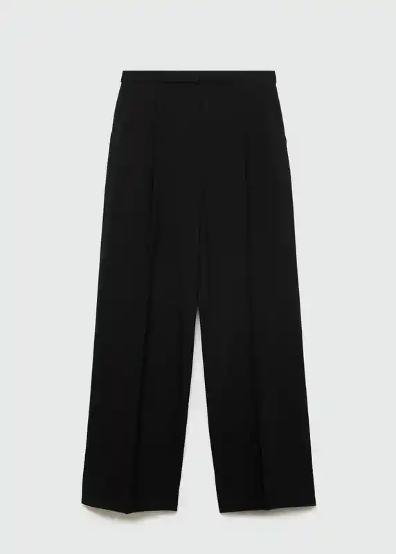 Pantalón Gera Negro Talla 42 Mujer Mango