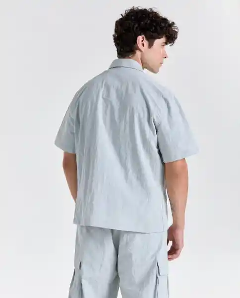 Camisa Hombre Gris Talla L 819G006_GRI154704 Americanino