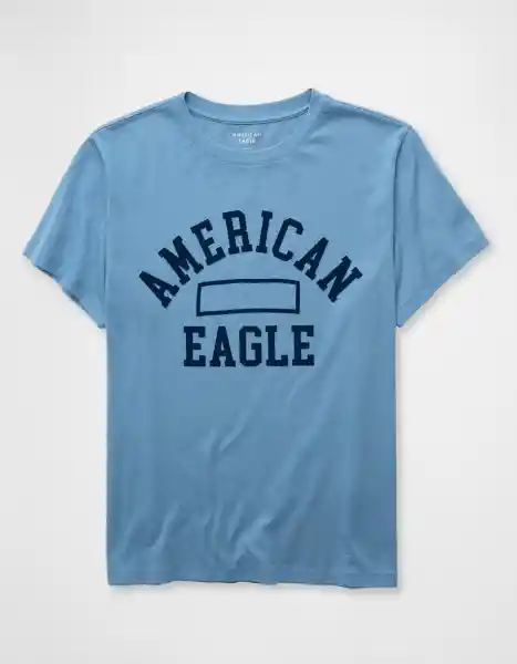 Camiseta Mujer Azul Talla Medium 1151421 American Eagle