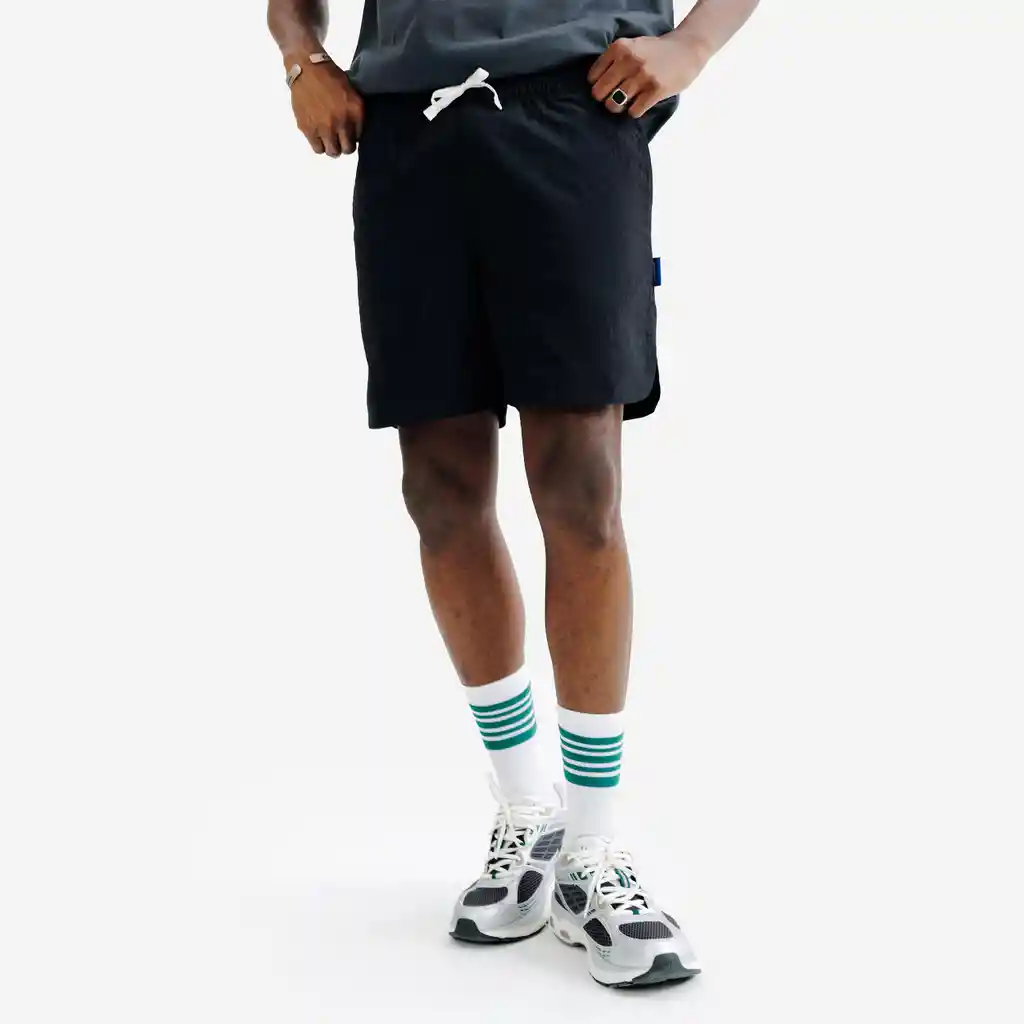 Pantaloneta Sportswear Para Hombre Elementals - Negro