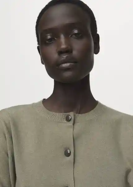 Cárdigan Topo Khaki Talla XS Mujer Mango