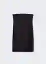 Vestido Tomo Negro Talla S Mujer Mango