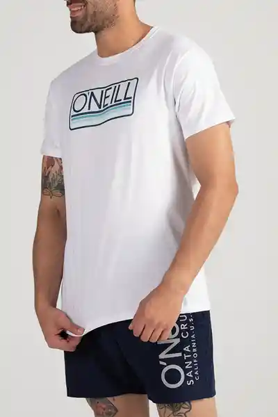 ONeill Camiseta Slim Fit Headquarters Masculino Blanco L