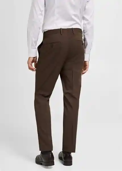 Pantalón Paris Tabaco Talla 38 Hombre Mango