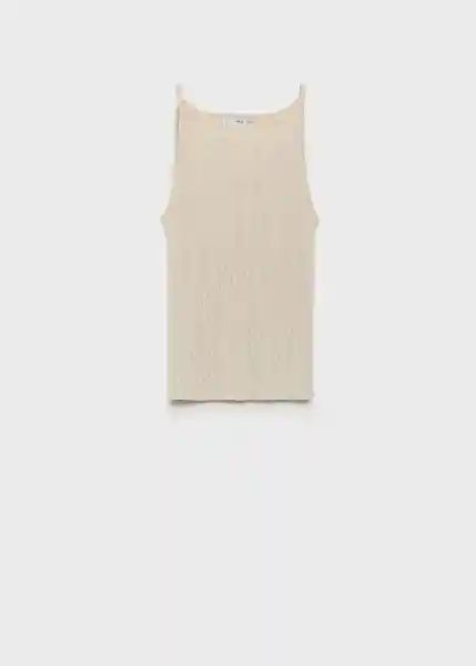 Top Dosmil Plata Talla M Mujer Mango