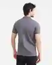 Camiseta Polo Muscle Gris Asfalto Oscuro L Chevignon