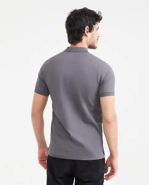 Camiseta Polo Muscle Gris Asfalto Oscuro L Chevignon