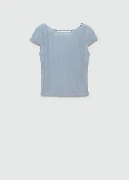 Top Stones Azul Talla L Mujer Mango