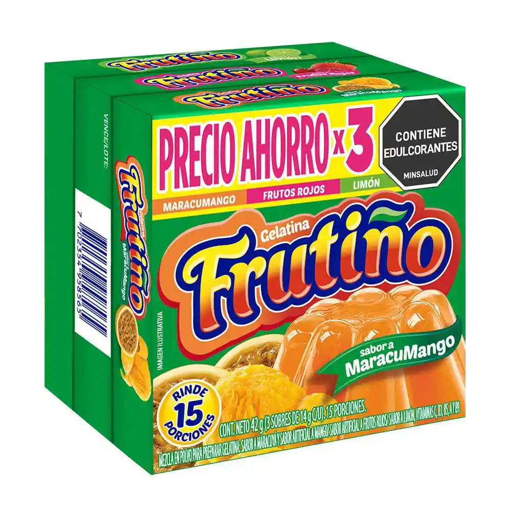 Mezcla Polvo Gelatina Sabores Surtido Frutino