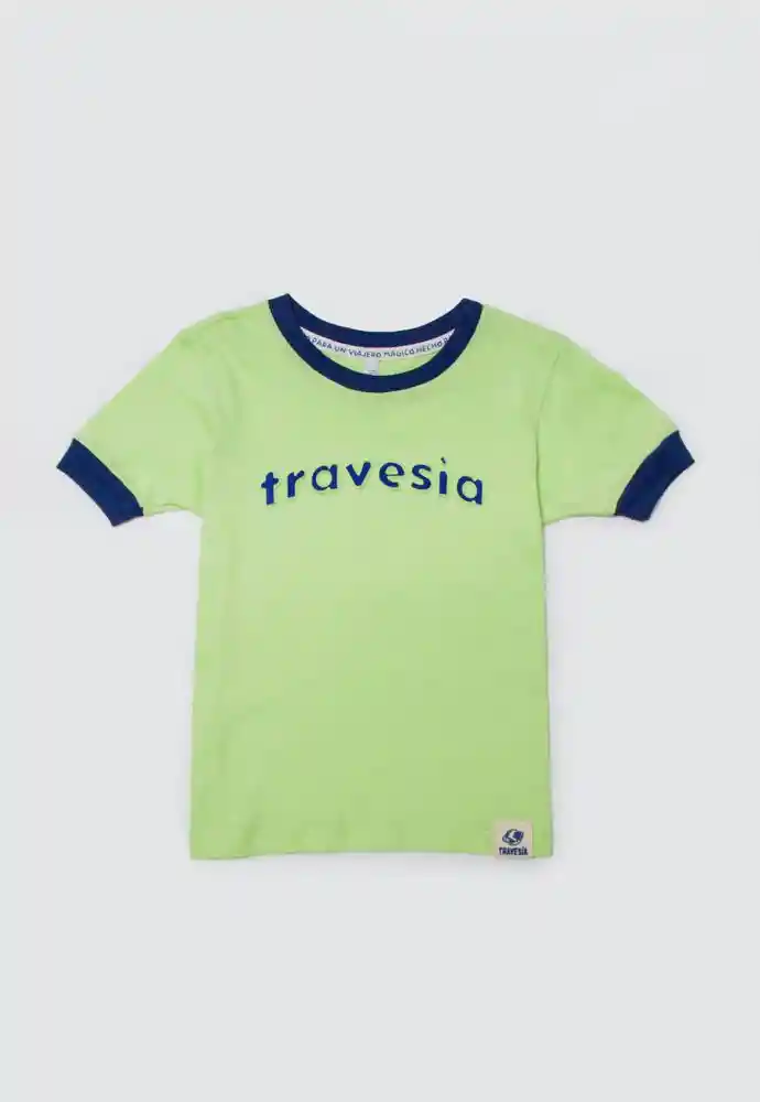 Camiseta Manga Corta 9/12meses-verde