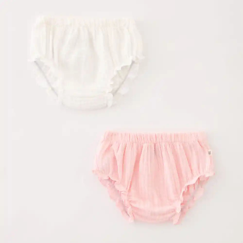 Panty Tipo Clásico en Algodón Para Bebita Gisli X2 Baby Fresh