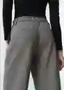 Pantalón Mujer Gris Elefante Medio Talla 8 533G057 Naf Naf