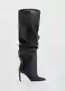 Botas Lizan Negro Talla 40 Mujer Mango