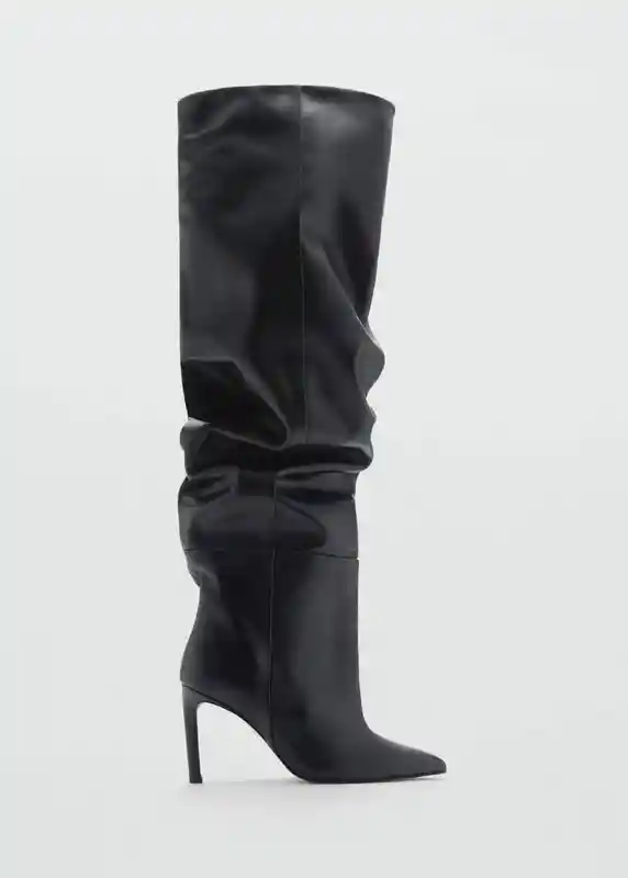 Botas Lizan Negro Talla 40 Mujer Mango