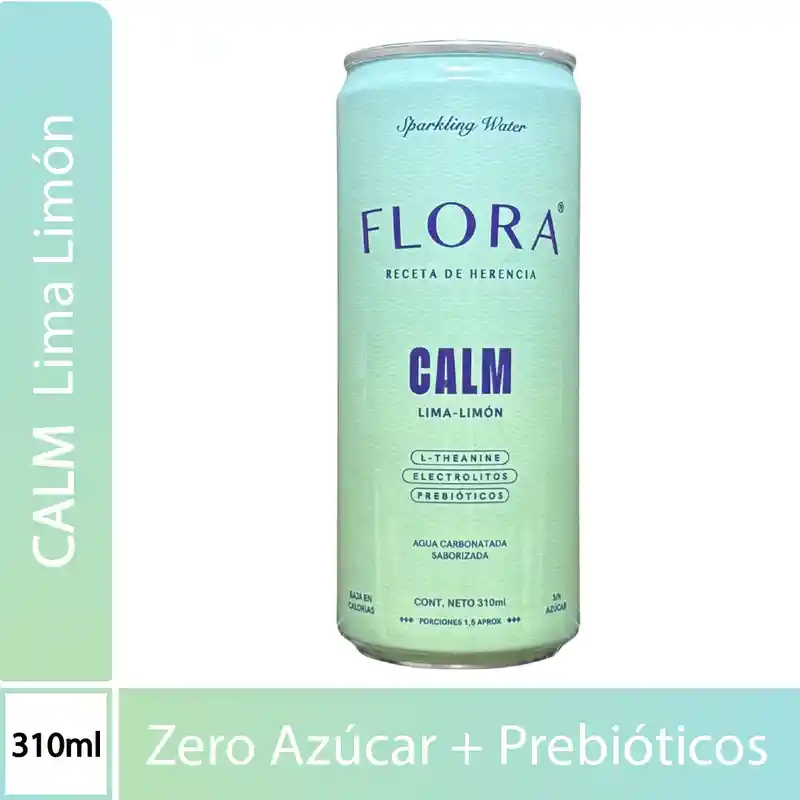 Flora Bebida Gasificada Calm Lima-limón