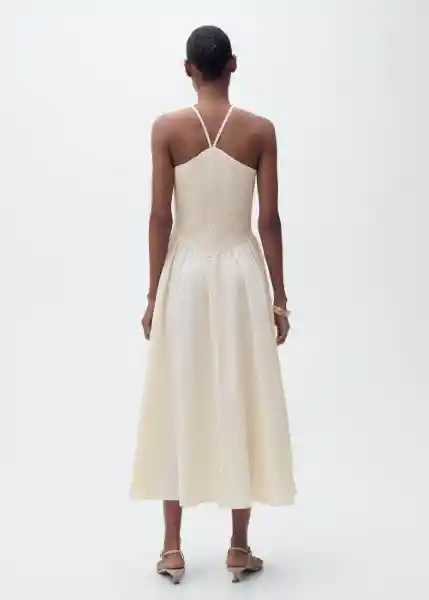 Vestido Fede Crudo Talla M Mujer Mango