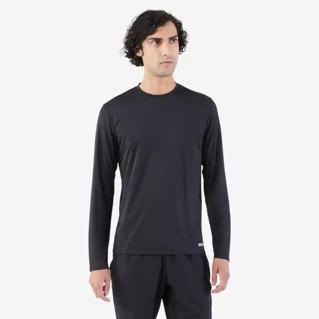 Camiseta Protección Solar Para Hombre Talla S Negro