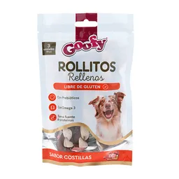 Goofy Rollitos Rellenos para Perro Sabor a Costilla