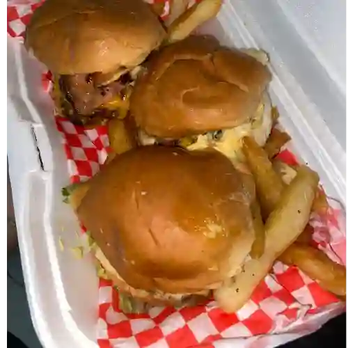 Minipotis Hamburguesas por 4 Unidades