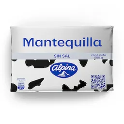Alpina Mantequilla sin Sal en Barra