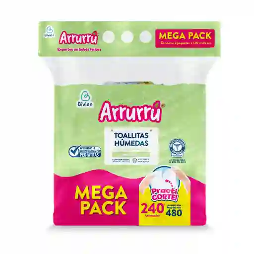 Toallitas Humedas Arruru Aloe Manzx2paqc-u
