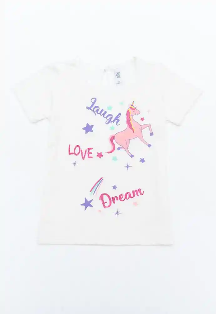 Camiseta Manga Corta 9/12meses-blanco