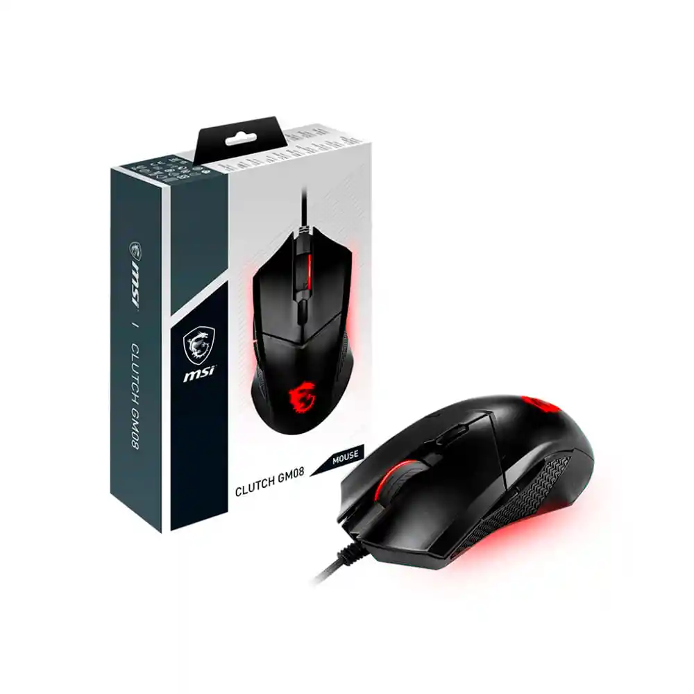 Msi Mouse De Juego Clutch GM08 Color Negro