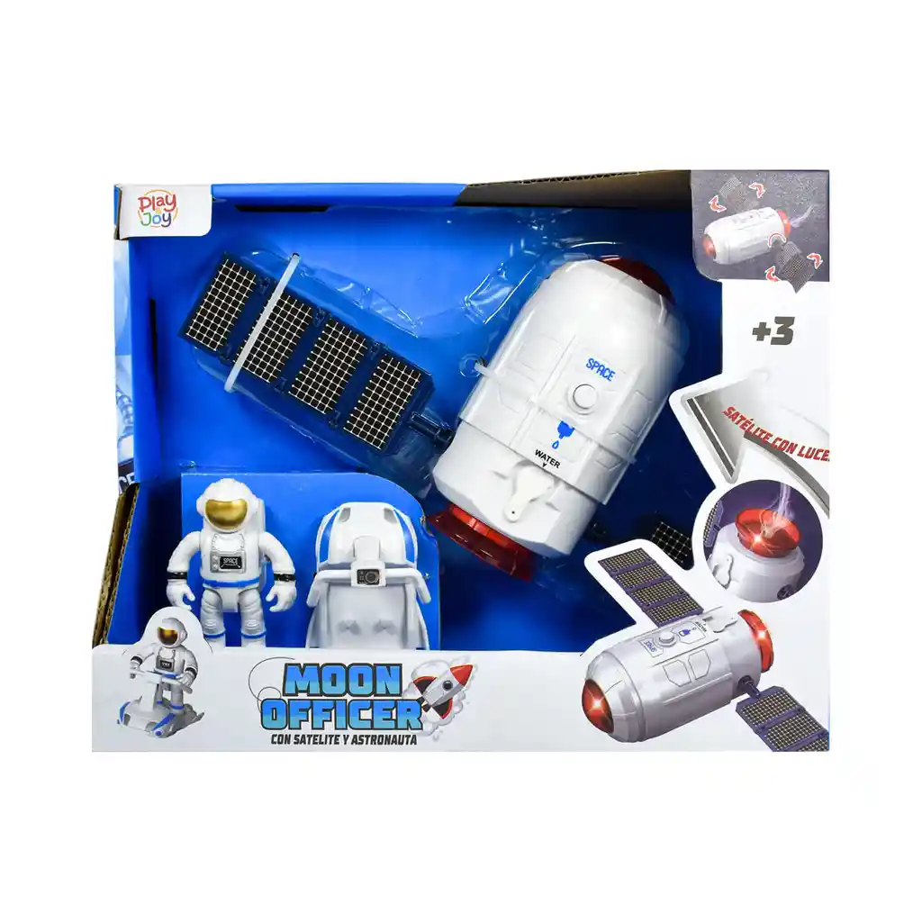 Playset Espacial Moon Officer Play And Joy