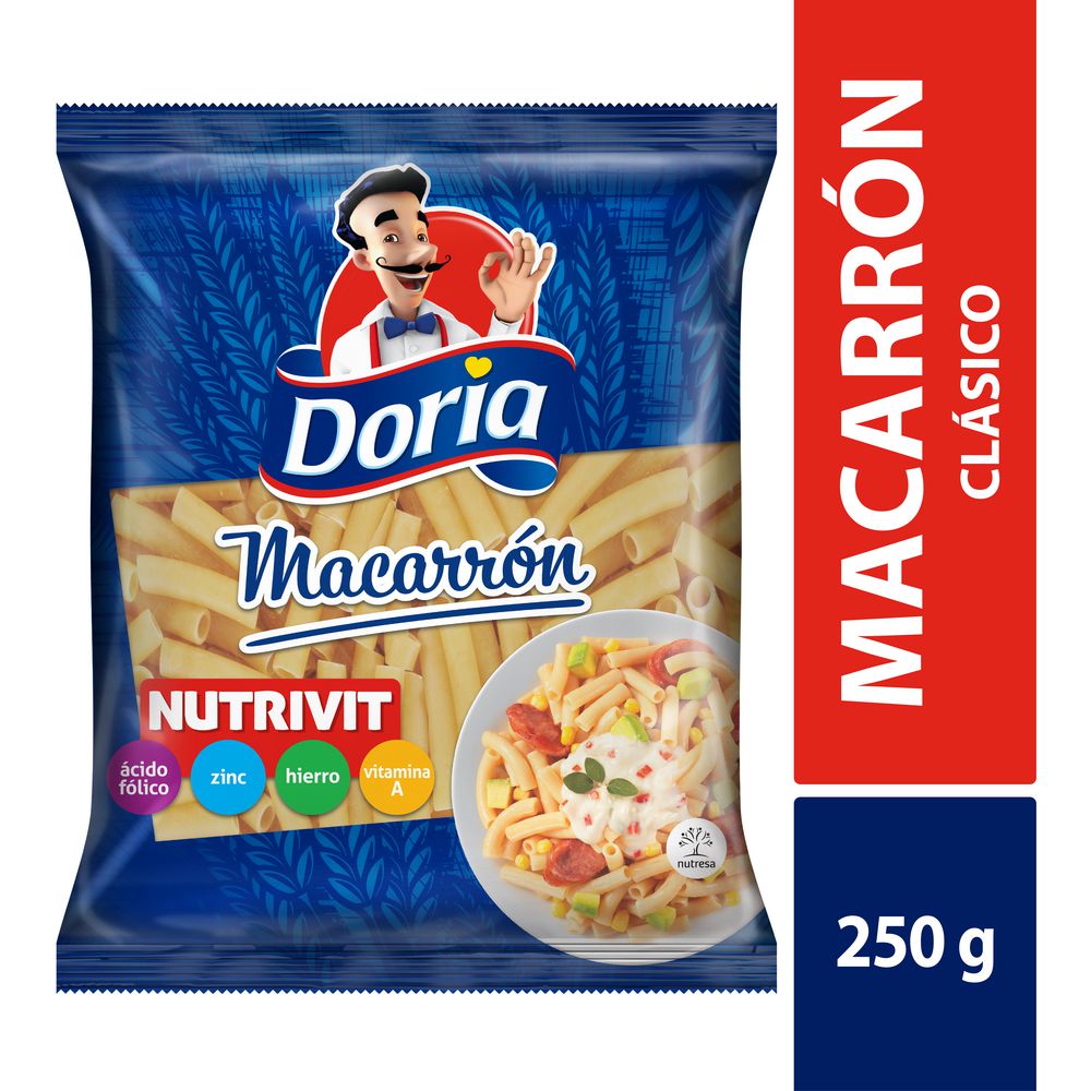 Doria Pasta Macarrón Clásico 250 g