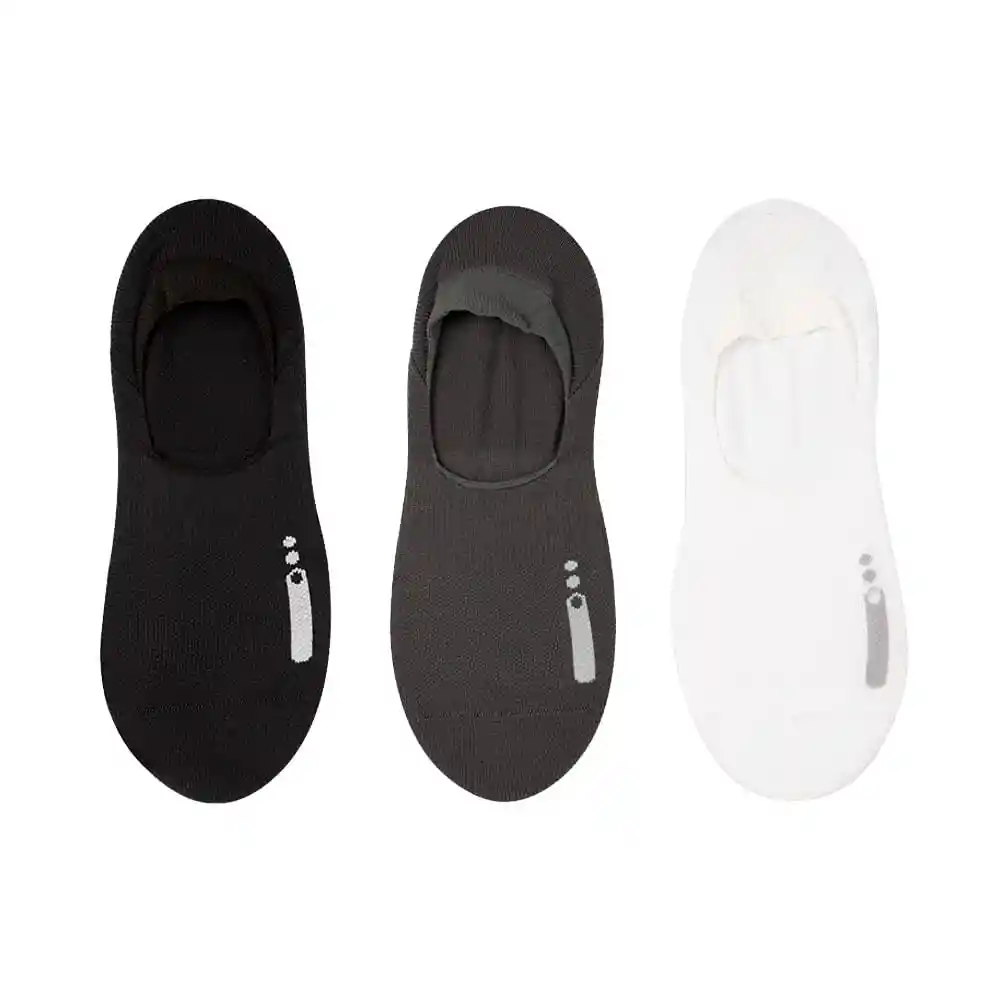 Medias Deportivas Tipo Baletas Femenino Yaku Fem X3 Punto Blanco Talla 9-11