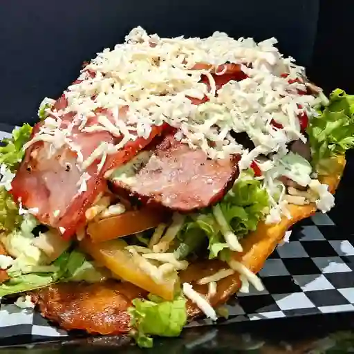 Patacon carne desmechada