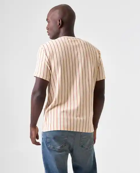 Camiseta Hombre Café Talla L 842G022_CAF181154 Americanino