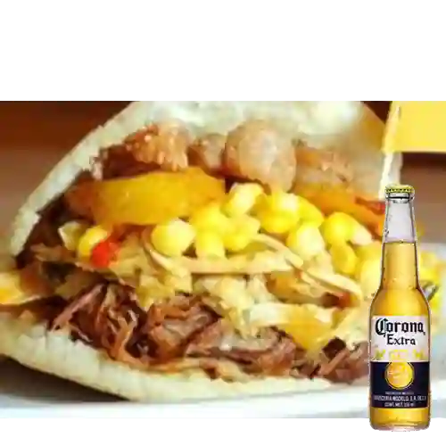 Combo Arepa Paisita + Cerveza Corona de 355 ml
