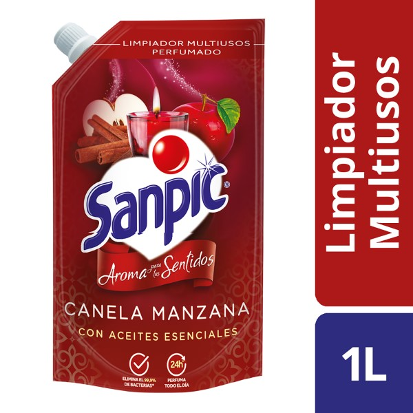 Sanpic Limpiador Multiuso Aroma Canela y Manzana 1 l