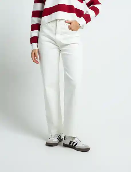 Pantalón Pumpy Mujer Crudo Puro Claro Talla 10 033F304 Naf Naf